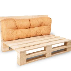 Coussins palette dossier en polyester BANANAIR 120x40x15 cm orange