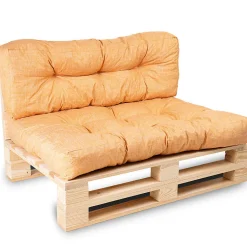 Coussins palette lot en polyester BANANAIR 120x80x15 cm orange