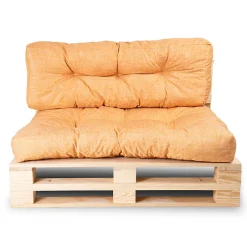 Coussins palette lot en polyester BANANAIR 120x80x15 cm orange