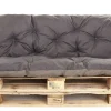 Coussins palettes 120x60 / 120x60cm coussins de palette Anthracite, coussins de canapé de jardin, coussin palette exterieur