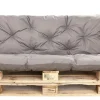 Coussins palettes 120x80 / 120x40cm coussins de palette Gris, coussins de canapé de jardin, coussin palette exterieur
