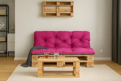 Coussins palettes 120x80 / 120x50cm coussins de palette Rosa, coussins de canapé de jardin, coussin palette exterieur