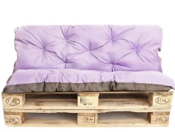 Coussins palettes 120x60 / 120x50cm coussins de palette Violet clair, coussins de canapé de jardin, coussin palette exterieur