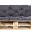 Coussins palettes 120x80 / 120x50cm coussins de palette Bleu foncé, coussins de canapé de jardin, coussin palette exterieur
