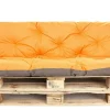 Coussins palettes 120x60 / 120x60cm coussins de palette Orange, coussins de canapé de jardin, coussin palette exterieur