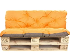 Coussins palettes 120x60 / 120x60cm coussins de palette Orange, coussins de canapé de jardin, coussin palette exterieur