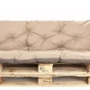 Coussins palettes 120x60 / 120x50cm coussins de palette Beige, coussins de canapé de jardin, coussin palette exterieur