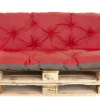 Coussins palettes 120x60 / 120x60cm coussins de palette Rouge, coussins de canapé de jardin, coussin palette exterieur