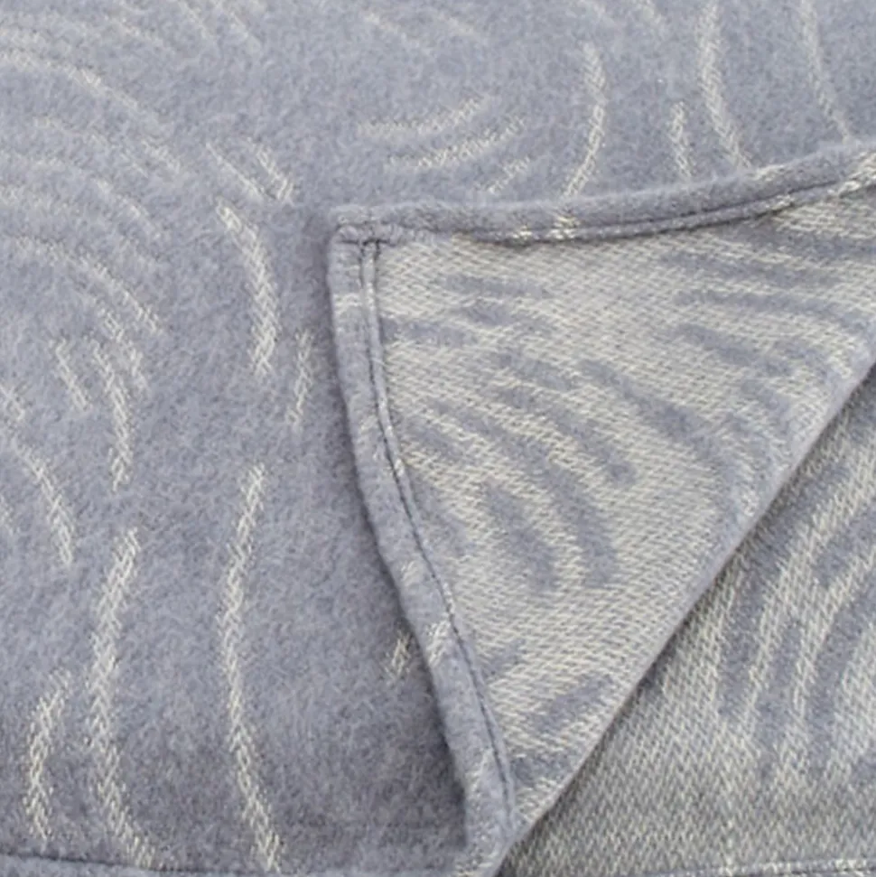 Couverture laine Mérinos très douce (180x240 cm - Gris)