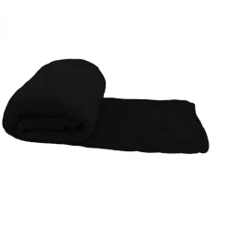 Couverture, plaid polaire 220 x 240 cm en flanelle ultra doux - Noir - Vivezen