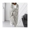 Couverture Plaid TV Polaire avec Manches et Capuche 165x115cm dune