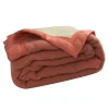 Couverture Pure Laine Vierge 600g/m2 bicolore (240x300 cm - Orange)