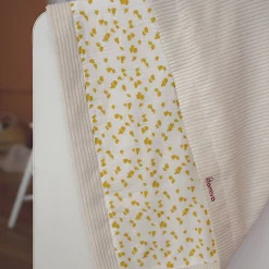 Couverture réversible esprit safari pour bébé (75x100 cm - Beige)