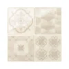 Crédence Adhésive Cuisine et Salle de Bain x4 - Carrelage Mural Smart Tiles, Beige - 22,86 x 22,86cm