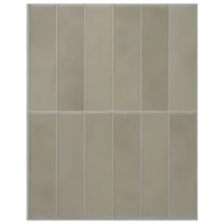 Crédence Adhésive Cuisine et Salle de Bain x4 - Carrelage Mural Smart Tiles, Beige - 29,03 x 22,86cm