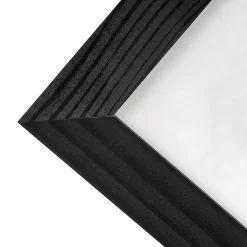 Creative Home 2x Cadre Photo 10x15cm Noir Mural - Bois de Pin - Support Crochets - Accrocher Horizontalement ou Verticalement