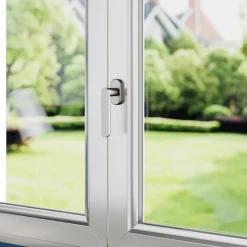 Crémone de fenêtre Minzh aluminium gris chromé L.12cm GoodHome