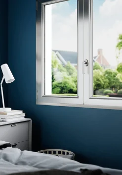 Crémone de fenêtre Minzh aluminium gris chromé L.12cm GoodHome