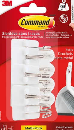 Crochet adhésif pointe Command métal, 9 pièces 225 g