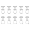 Crochet rond pour rail Patras blanc x10
