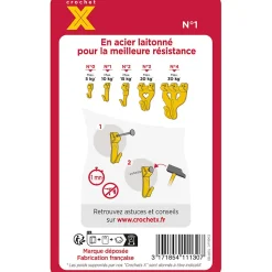 Crochet X N° 1 + 30 épingles Le Crochet X vendu par 30 pièces