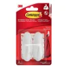 Crochets Design moyens blancs Command 17081 2 crochets + 4 languettes