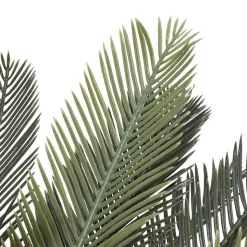 Cycas 85 - Plante Tropicale Artificielle Décorative Cycas H85 cm pour Intérieur Extérieur avec Pot Beige