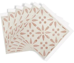 Dalle adhésive murale Wall Tiles DC FIX Carreaux de ciment fleurs vintage L.30,5 x l.30,5 cm vendue par 6 pièces
