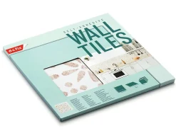 Dalle adhésive murale Wall Tiles DC FIX Carreaux de ciment fleurs vintage L.30,5 x l.30,5 cm vendue par 6 pièces