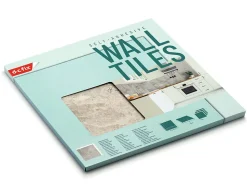 Dalle adhésive murale Wall Tiles DC FIX Carreaux de ciment effet ardoise clair L.30,5 x l.30,5 cm vendue par 6 pièces