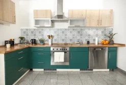 Dalle adhésive murale Wall Tiles DC FIX Carreaux de ciment style oriental L.30,5 x l.30,5 cm vendue par 6 pièces