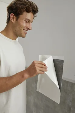 Dalle adhésive murale Wall Tiles DC FIX Carreaux de ciment effet béton L.30,5 x l.30,5 cm vendue par 6 pièces