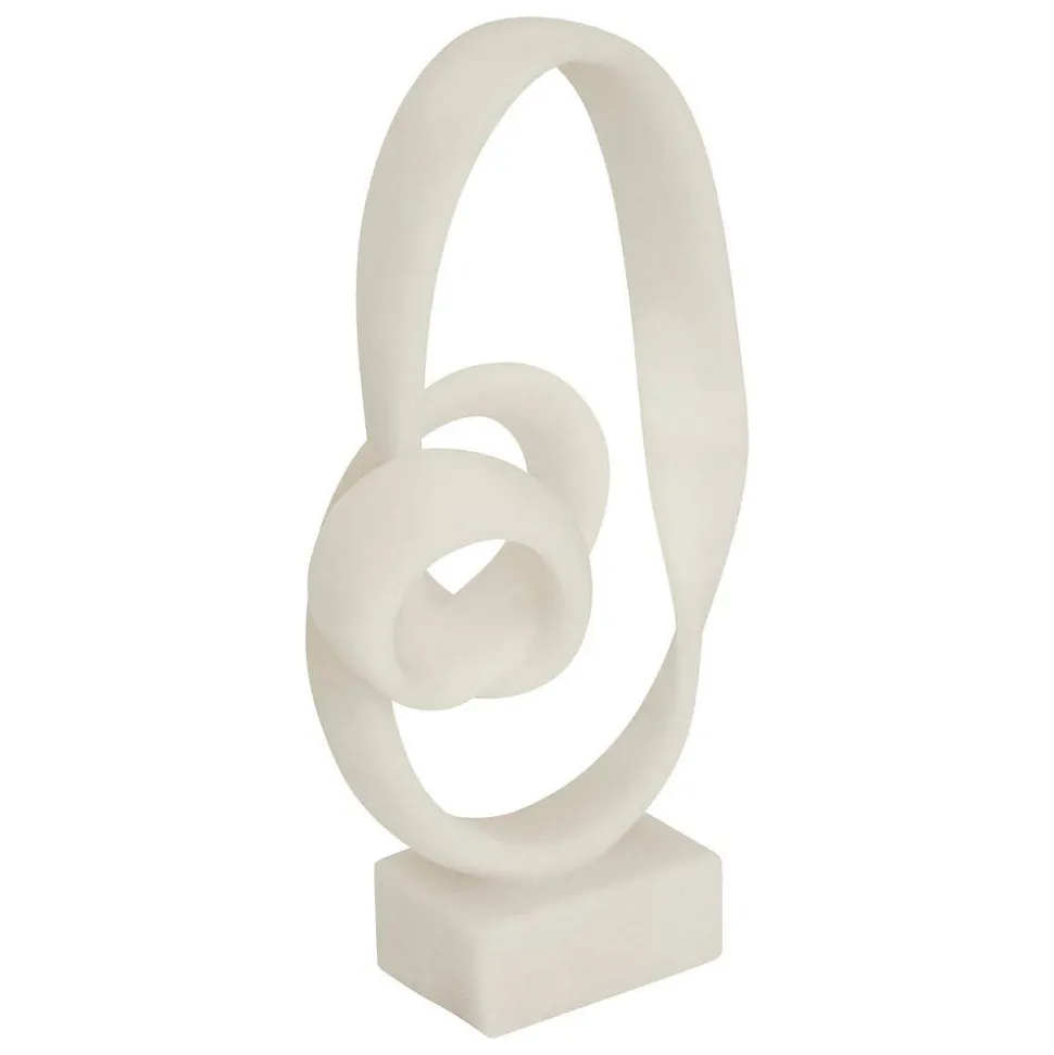 Déco à poser Louan H.45cm résine blanc - Atmosphera