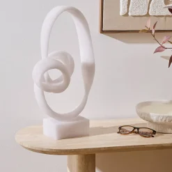 Déco à poser Louan H.45cm résine blanc - Atmosphera