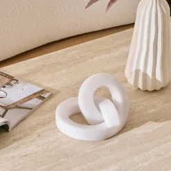 Déco à poser Louan H.20cm résine blanc - Atmosphera