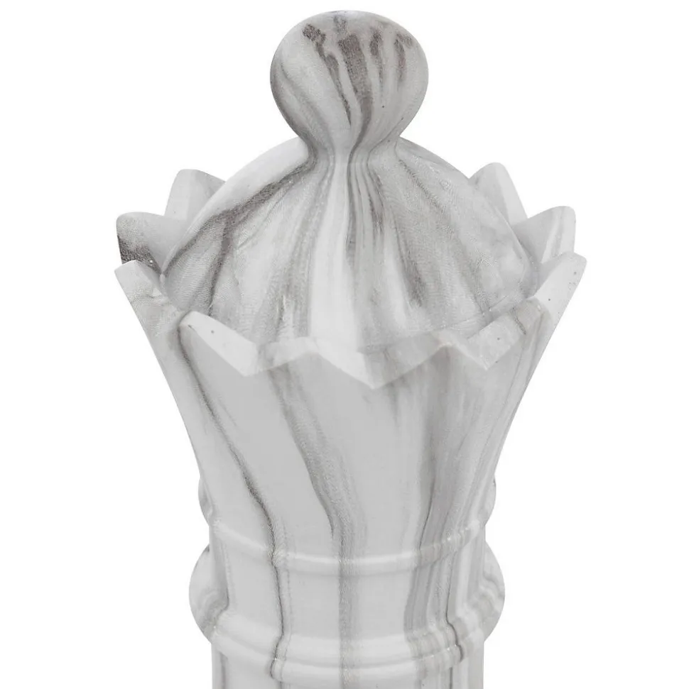 Déco à poser pièces d'échec Olen gris H26,5cm- Multicolore- Atmosphera