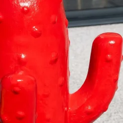 Déco jardin cactus rouge grand modèle 105cm