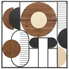 Déco murale Aenor - métal et bois - 70x70 cm - Atmosphera