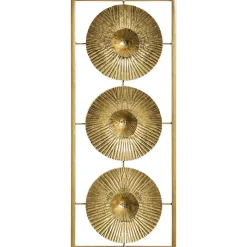 Déco murale en métal doré 25x61 cm - Atmosphera