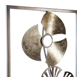 Déco murale Fleurs - métal 31x89 cm - Atmosphera