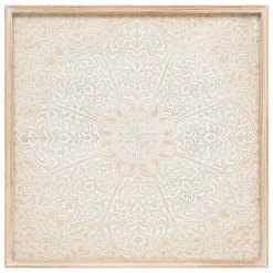 Déco murale Timea - hévéa et bois - 60x60 cm - Atmosphera