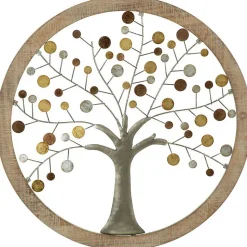 Décoration murale Arbre en métal Della Vita 61x1.8 cm