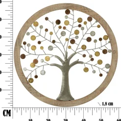 Décoration murale Arbre en métal Della Vita 61x1.8 cm