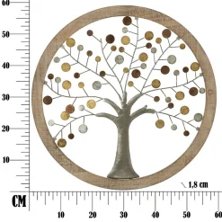 Décoration murale Arbre en métal Della Vita 61x1.8 cm