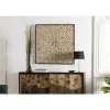 Décoration murale carrée branches en teck nature L100