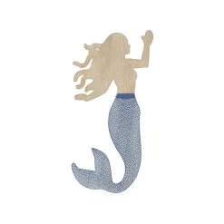 Décoration murale en mdf et métal Sirena 30.5x2x60 cm