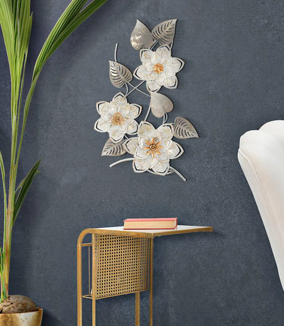 Décoration murale en métal Artic 39x5.5x67.5 cm