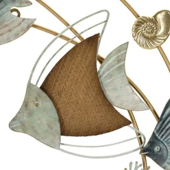 Décoration murale en métal et mdf Dory 61x5x86 cm