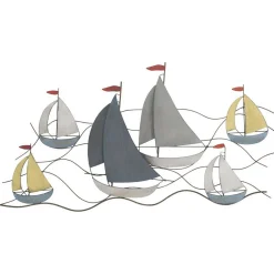 Décoration murale en métal Sea 114.5x3.5x62.5 cm