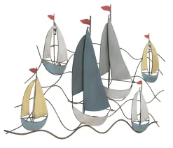 Décoration murale en métal Sea 114.5x3.5x62.5 cm